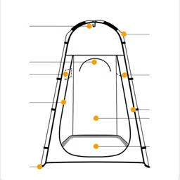 BNF Privacy Tent Shelter Portable Outdoor Toilet Tent for RV Backpacking CING Green | Sporting Goods | Outdoor Sports | Camping & Hiking | Tents & Canopies | Tents image 4