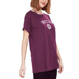 weet Women's Cotton Long Printed T-Shirt image 3