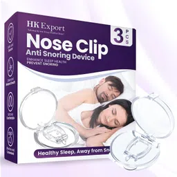Anti Snoring Devices for Men and Women Soft Silicon Nose Clip | Unisex Snoring Stopper Anti Snore Free Sleep Silicone Magnetic Nose Clip | Stop Snoring (Pack of 3) image 1