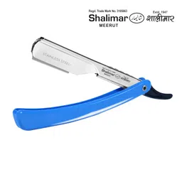 shalimar scissors company Shalimar Brand Best Salon Professional Hair Beard Shaving and Cutting Combo Scissor and Razor Set, 1 Razor, 1 Elegant Comb Set Scissors (Set of Scissor, plastic Razor and free plastic Comb) image 3