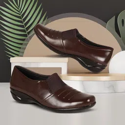 footshez Formal Shoe for Women | Latest Collection | Comfortable Stylish Solid Wedge Heel | Formal Bellies Shoes image 2