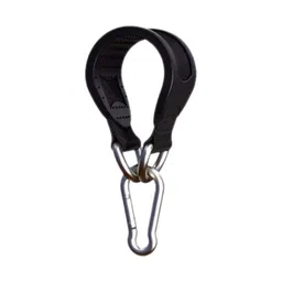 MERISHOPP 2xExercise Strap Working Out Belt with Snap Carabiner Tree Swing Hanging Strap Black image 1