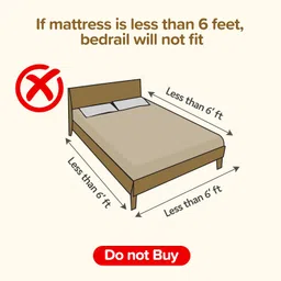 LuvLap Bed Rail Guard for Baby/Kids Safety, 180cm x 72 cm(6ft x 2.3ft), Portable & Foldable, Baby Safety Essential, Adjustable Height, fits All Bed Sizes (Pink - Without Print) image 4