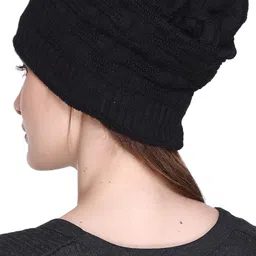 fashstore Womens Winterwear Woollen Beanies Cap image 4