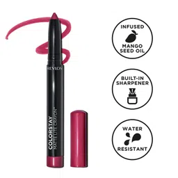 REVLON Colorstay Matte Lite Crayon Lipstick, Ultra-Precise Tip with built in Sharpner, Bold Color in Comfortable, Non-Drying Matte Formula, Water-Resistant Non-Drying Lipcolor Lifted - (011) image 3