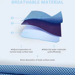 icseio 8Packs Cooling Towel (40"x 12"), Ice Towel, Microfiber Towel, Soft Breathable Chilly Towel Stay Cool for Yoga, Sport, Gym, Workout, Camping, Fitness, Running, Workout & More Activities image 5