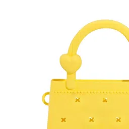 2xBeach Tote Bag Handbag Easy to Clean Portable Beach Bag for Boat Summer Yellow Clothing, Shoes & Accessories Womens Handbags & Bags image 4