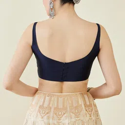 soch Women's Satin Regular Fit Sleeveless Blouse image 2