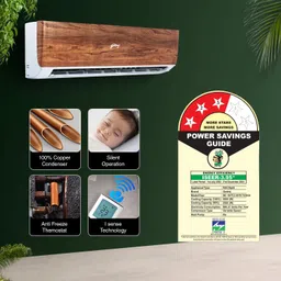 Godrej 1.5 Ton 3 Star, 5 Years Comprehensive Warranty, 5-In-1 Convertible Cooling, Wood Finish, Inverter Split AC (Copper, 4 Way Air Swing, AC 1.5T SIC 18VTC3 WYB TK, Teak Wood) image 4