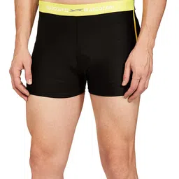 i-swim MENS COSTUME IS-5508 BLACK YELLOW MANTONGNI WITH POCKET SIZE FREE SIZE WITH GOGGLES SILICONE IS-1600 WITH POUCH SKY image 1