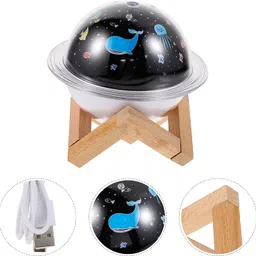 Spefez Cool Mist Humidifier for Bedroom and Baby - Oil Diffuser, Aroma Air Humidifier with Colorful Light and Projection Lamp image 2