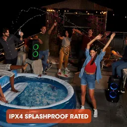 JBL Partybox 310 | Portable Bluetooth Party Speaker | 240W Monstrous Pro Sound | Dynamic Light Show | Backlit Panel | Telescopic Handle & Wheels | Guitar & Mic Support PartyBox App (Black) image 5