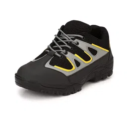 eego italy Black Genuine Leather Steel Toe Safety Shoes_SS-06-8 image 1