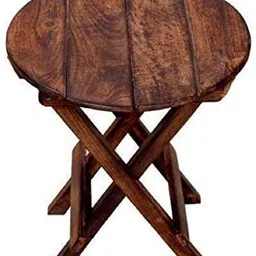 natureCrafts Mango Wood Folding Small Table for Kids Living Room image 1