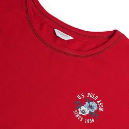 u.s. polo assn. Women's Floral Regular Fit T-Shirt image 3