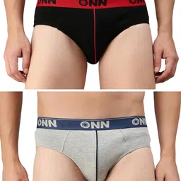 onn Men's Cotton Brief (Pack of 2) (Colors May Vary) image 1
