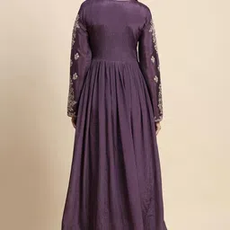 trendmalls Women's Silk Blend Embroidery Alia Cut Kurta Pant Set with Dupatta image 2