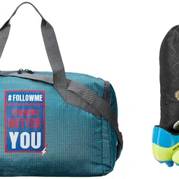 Charged Sports Bag Bouclier Follow Me Senior Cyan With Gowin Football Shoe Destroyer Cyan Size-6 image 1