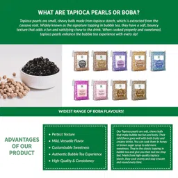 the tea planet Tea Planet Tapioca Pearls – Chewy Treat for Bubble Tea, Desserts, and More | Classic & Trending Flavors | Instant & Easy Preparation | Vegan-Friendly, Non-GMO, Multiple Pack Sizes (500gms, English Toffee) image 4