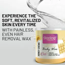 Sterling Naturals Hair Removal Cream for Men and Women, Fast & Painless, Suitable For All Skin Types, Cream Based Wax Formula, White Chocolate, 700g image 3