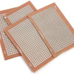 Electronic Spices Copper Composite PCB Boards Universal Breadboard Single Sided Printed Circuit Board for Prototyping - PACK OF 5 image 1