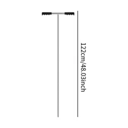 The Style Sutra Soil Probe Rod Lawn Nonslip Gophers Run Metal Garden Gardening with T Handle 122cm|Home & Garden | Moisture & pH Meters|1 Soil Probe Rod image 2