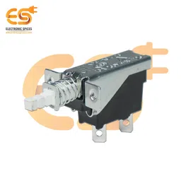 Electronic Spices KDC-A04 250V 10A 2 Pin Metal Body Panel Mount Plastic Handle Push Switch(Pack of 5) image 3