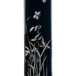 nacreh Mother of Pearl Money Clip Wallet Credit Card Slim Bussiness Card Stainless Steel Holder Noble Gift Collection (Orchid) image 1