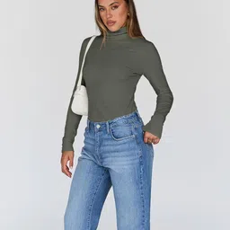 trendy queen Women's Turtleneck Long Sleeve Shirts Fall Fashion Basic Layering Slim Fit Soft Thermal Underwear Tops image 3