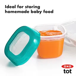 Oxo Tot Baby Blocks Food Storage Containers, Teal, 60ml image 5