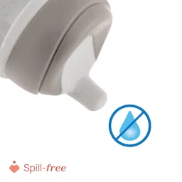 Chicco Baby Training Sippy Cup for 6+ Months, 200ml | Semi Soft Bite-Resistant Spout | Spill Proof | Easy Grip | BPA Free Material (Grey) image 5