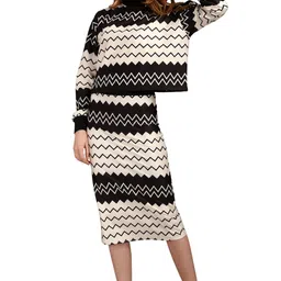 purvaja Women's Polyester Blend Cocktail Midi Dress image 5