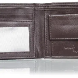 justrack Boys Dark Brown Color Genuine Leather Money Purse (LWM00212-JT_9) image 4