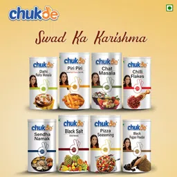 Chukde - Chat Masala 100 Gm, Dahi Vada Raita Masala 100 Gm & Black Pepper 100 Gm - Indian Spices - Combo Pack image 5