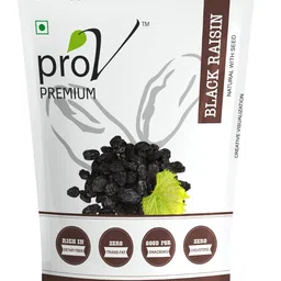 ProV Premium - Black Raisins 250 gm | Seed Kaali Kishmish | Natural Dried & Sweet Dryfruits | Fiberous & Delicious for Snacking image 1