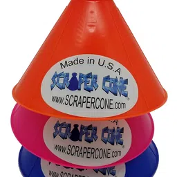 SCRAPER CONE SCRAPER CONE 3 Pack of The Ice Scraper, Snow Removal and Sold from The USA Frost Removal Funnel Shaped image 2