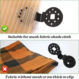 PRISO 30 pcs Clip Fixing Net Cover, Plastic Universal Sunshade Fabric Accessories, Greenhouse Garden Bird Netting, Shade Net Cover Clip for Gardening and Agriculture. image 5