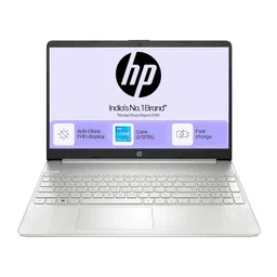 HP 15s, 12th Gen Intel Core i3-1215U Laptop(8GB DDR4, 512GB SSD), Anti Glare, Micro Edge, 15.6"/39.6cm, FHD,Win 11, Microsoft 365*, Natural Silver,1.69kg, Intel UHD Graphics, fy5011tu image 1