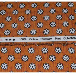 arvind Men's Pure Cotton Digital Printed Unstitched Shirt Fabric (DG28H4, Free Size) (Orange) image 4