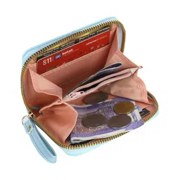 nfi essentials Small Wallet for Women, PU Leather Mini Clutch Wallet for Girls, Printed Zipper Hand Purse Credit Card Holder Coin Purse for Girls image 3