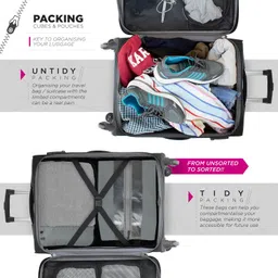 fatmug Packing Cubes Travel Bag Organiser Set of 10(1L, 2M, 2S, 1Slim,2 Shoe & 2 Laundry pouch)-Grey image 5