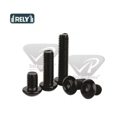 Rely®⇒VP INDUSTRIES (Pcs-25) M5x16 mm Button Head Cap Screw High Tensile 10.9 Grad| Allen Head Button Cap Screw with Allen Key 1 Pc Free | Allen Round Mushroom Head Screw Alloy Steel Black image 5