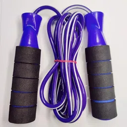 generic Sjuli Skipping Rope for Men and Women Jumping Rope With Adjustable Height Speed Skipping Rope for Exercise, Gym, Sports Fitness Adjustable image 1