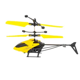 BRIJBAZAAR Remote Control Helicopter Outdoor and Indoor Flying with Electronic Radio RC Remote Control Toy | Charging with 3D Light & Safety Sensor for Kids (Multi Color) image 1