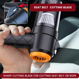 Allextreme 6-in-1 Vacuum Cleaner with Filter 4 Nozzles USB Cable Hammer Seat Belt Cutter Power Suction Rechargeable Battery Mini Car Air Blower for Dry Cleaning Car Home Office Traveling (1Pc, Black) image 3