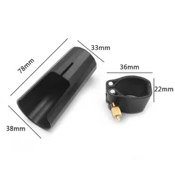 Wowobjects® Alto Sax Saxophone Mouthpiece Cap PU Leather Ligature for Sax Accessory Replacement image 2