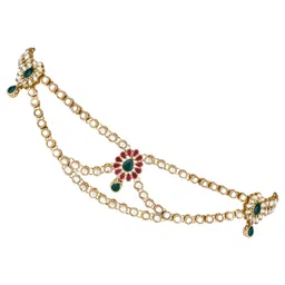 i jewels Gold Plated Traditional Ethnic Kundan & Stone Adjustable Kamarband/Belly Chain/Kandora/Waist Belt For Women (B055QG) image 4