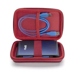 Drive Logic Portable EVA Hard Drive Carrying Case Pouch (Red) image 5