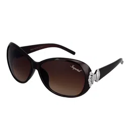 imperial club Oval Over-Sized Womens Non-Polarized Sunglasses(Wy011|40|Brown) - Pack Of 1 image 1