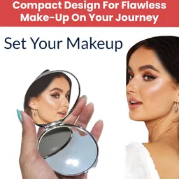 Temperia Pocket Mirror for Women & Girls - Small & Compact Hand Mirror for Makeup - Foldable, Portable, Travel Friendly Purse Mirror - Premium & Ergonomic Design (Random Colors & Designs) image 5